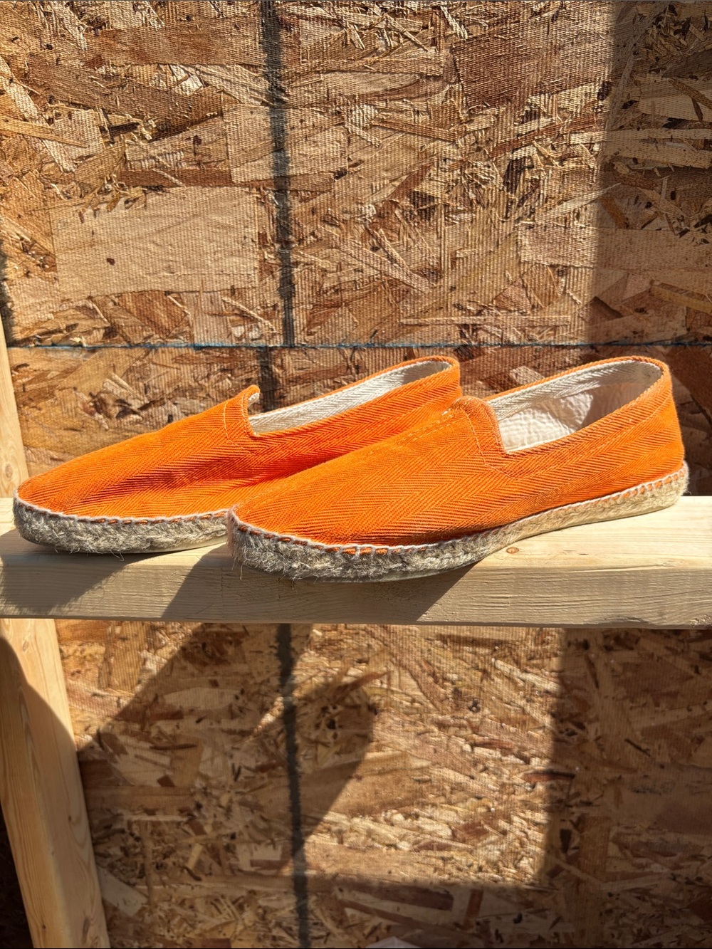 Cousu Main Women’s Orange Slip-On Espadrilles